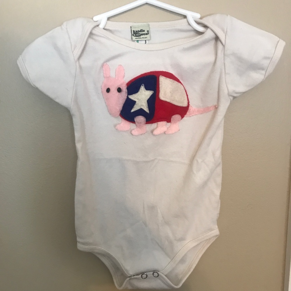 Texas armadillo onesie